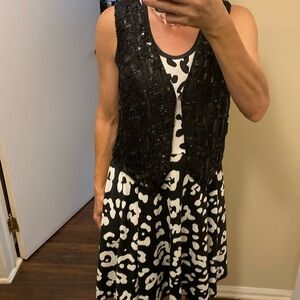 Elegance vintage sequin vest